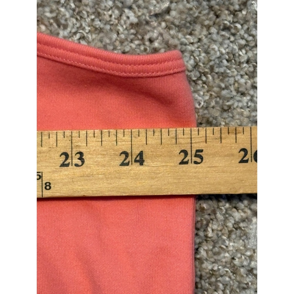 Quacker Factory Sleeveless Top Size 2X Womens Coral Rhinestones Sparkle Cotton - Picture 6 of 8